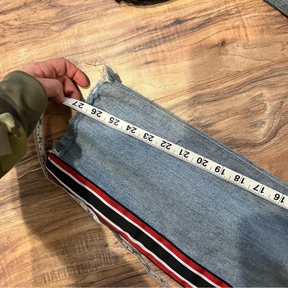 Joe's Jeans Smith High Rise Straight Leg Ankle Jean Side Stripe Raw Hem - Picture 13 of 15